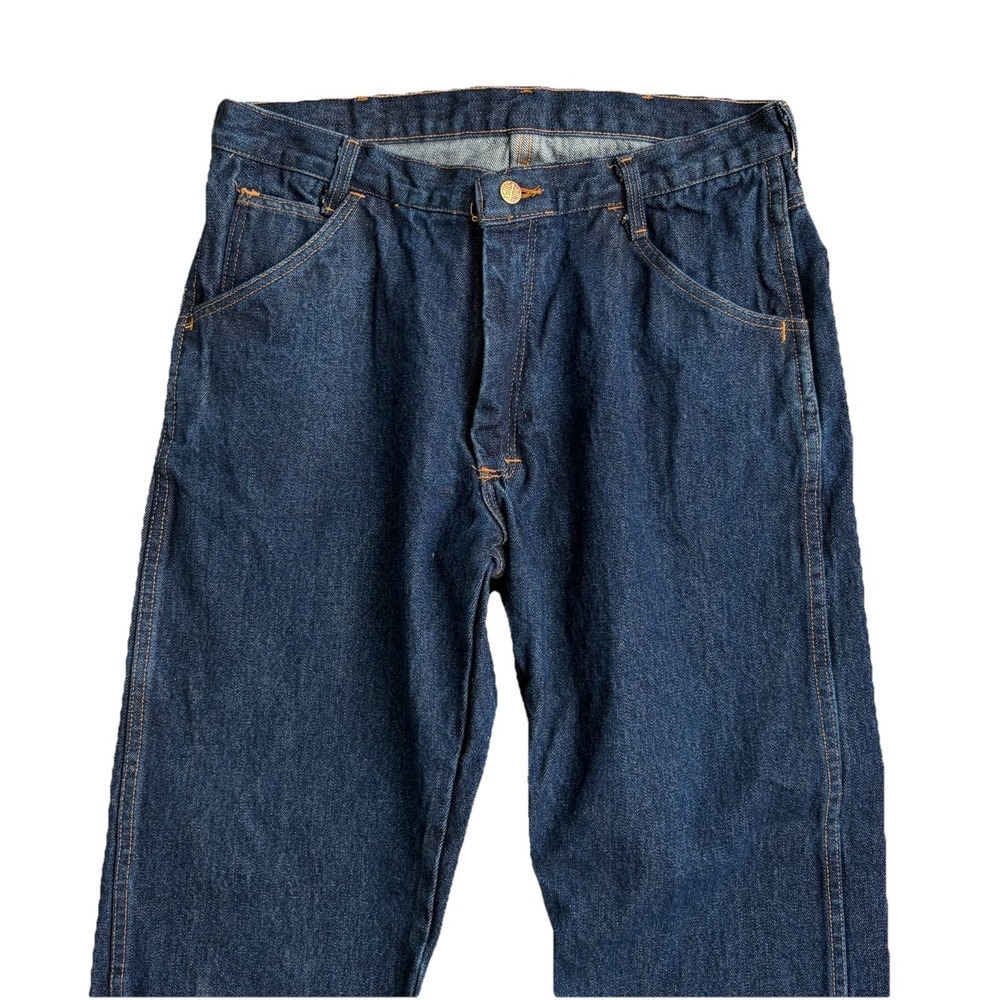 Round House Jeans Mens 36x30‎ (Fits 32x30) Blue Dark Wash Straight Leg Denim USA